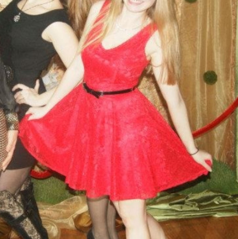 Beautiful red lace dress